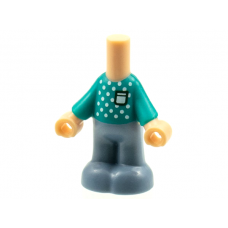 LEGO Friends mikrofigura test ruha mintával, világos testszínű (75618)